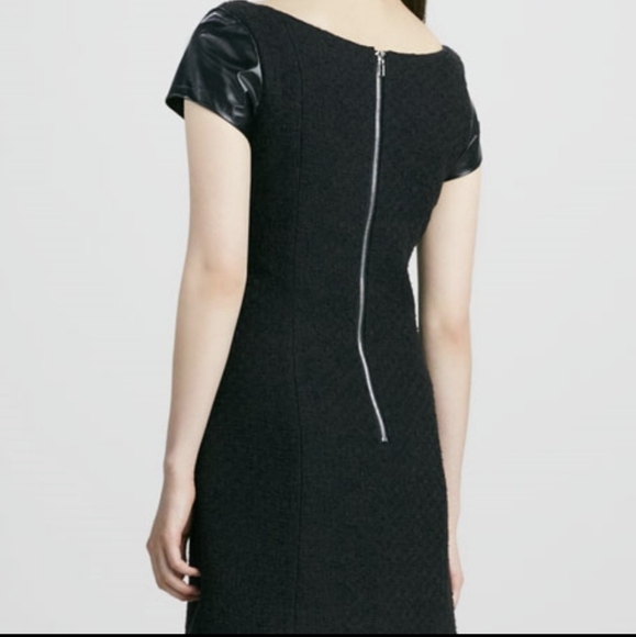 Milly tweed and leather dress black 0 - Picture 2 of 15